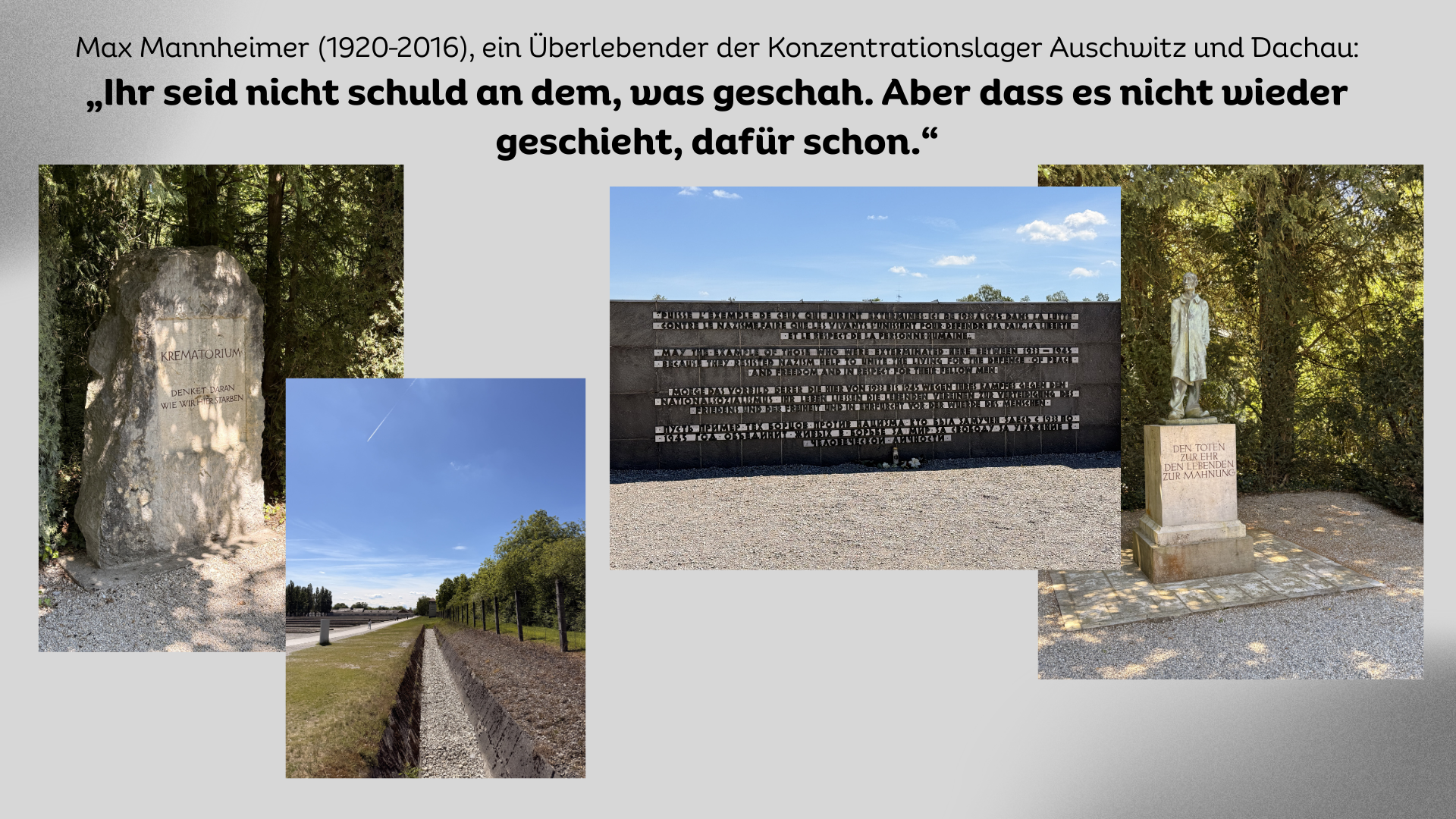 „Nie wieder“ – Eindrücke von unserem Besuch der Gedenkstätte Dachau