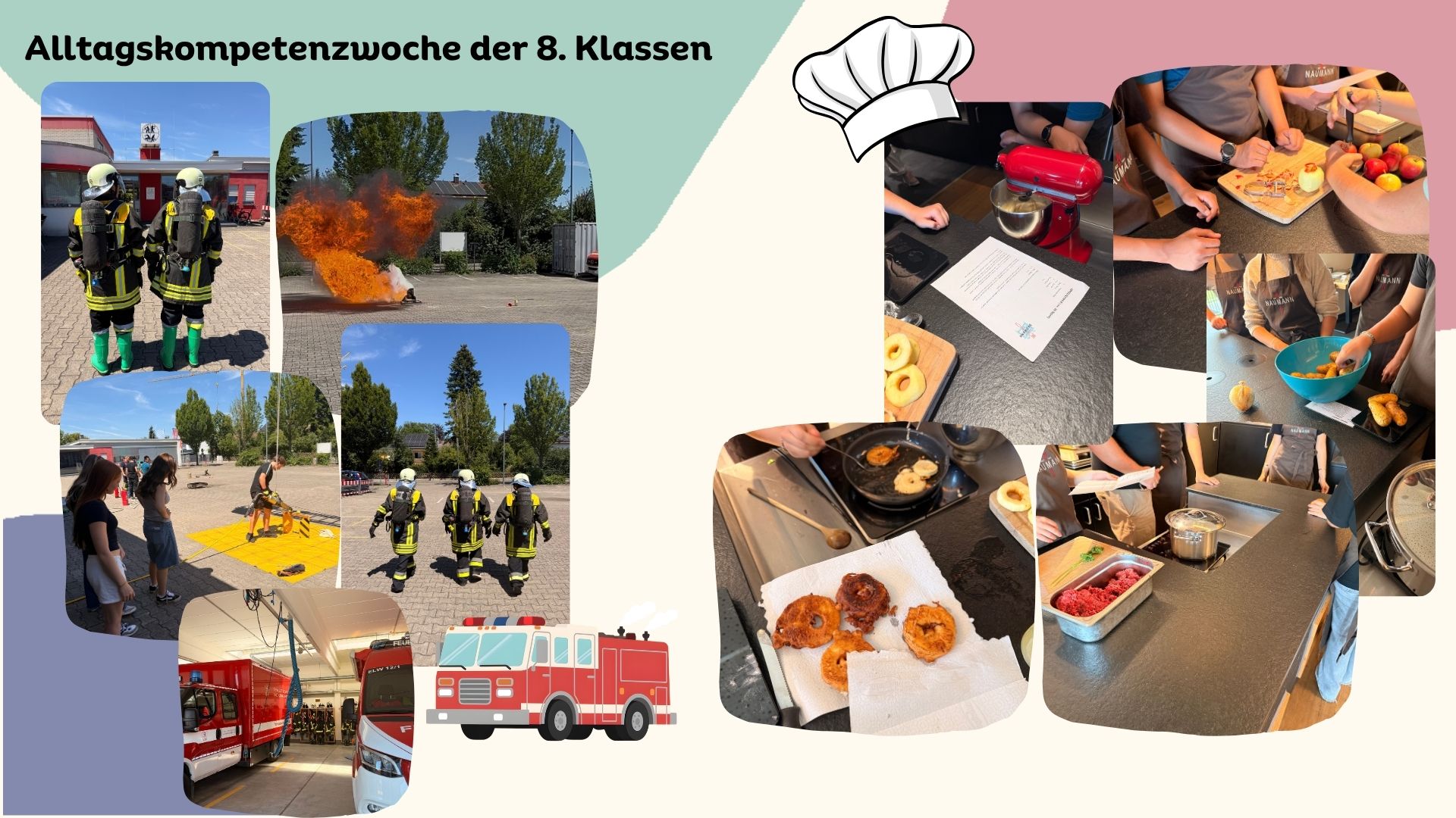 Vom Feuerwehrschlauch bis zum Kochlöffel – die Alltagskompetenzwoche der 8. Klassen